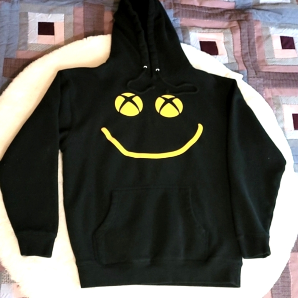 XBOX Chinatown Market Limited Edition Black & Yellow XBOX Makes Me Happy Hoodie